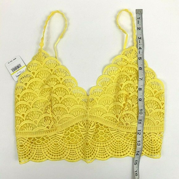Free People Intimately Sunrise to Sunset Bra Longline Bralette Sunny Day Size M - Picture 9 of 10